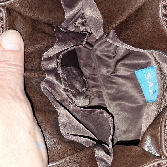 The Sak crochet weave handbag - leather handle - Picture 8 of 8